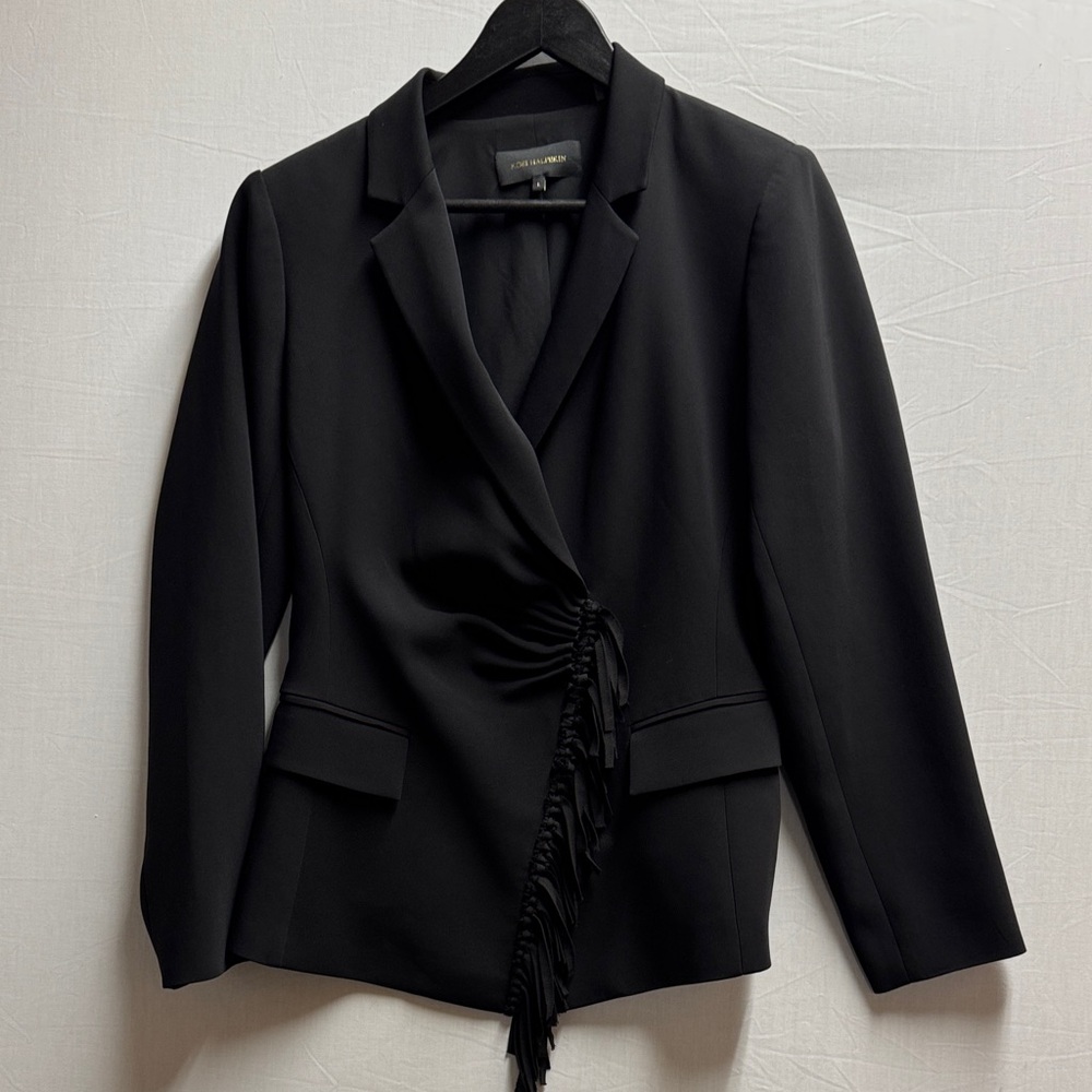Kobi Halperin
Black Women's Blazer with Fringe Detail